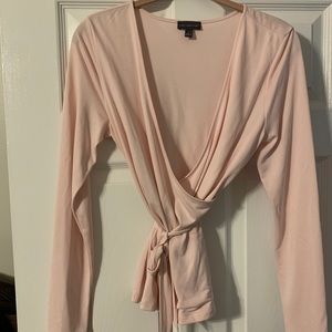 The Limited Ballet Pink wrap blouse